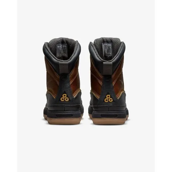 Nike ACG Woodside II 525393-770 Men's Gold Leaf Anthracite Leather Shoes WOO174 - Picture 4 of 10